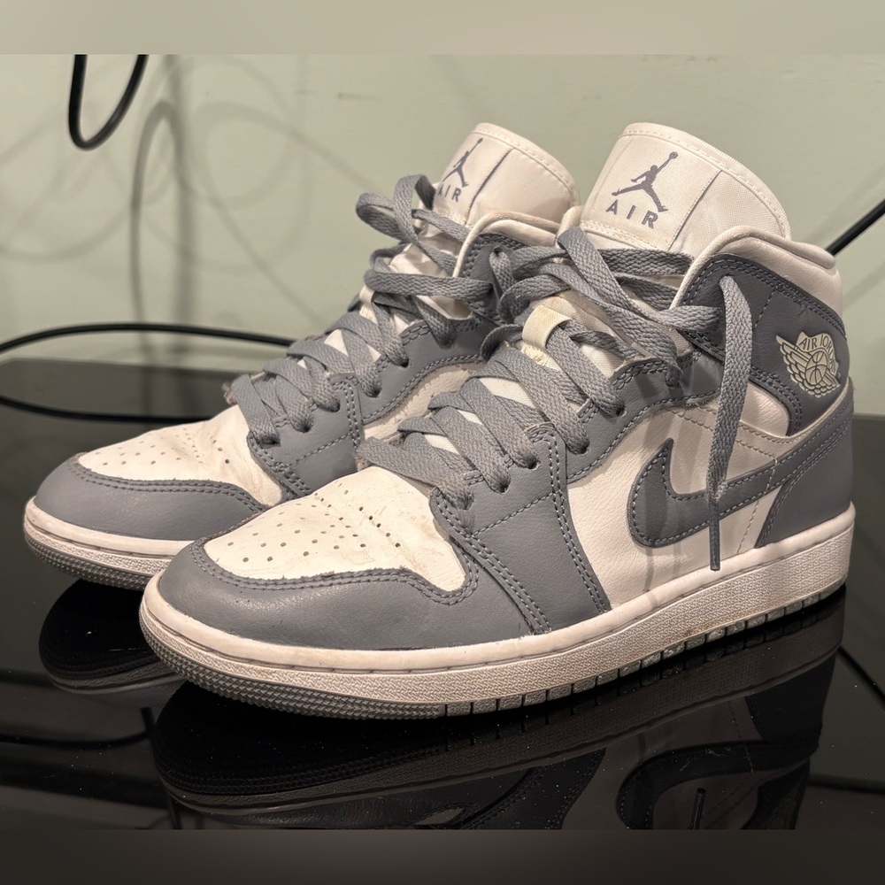 Jordan Women's Sneakers in Gray and White